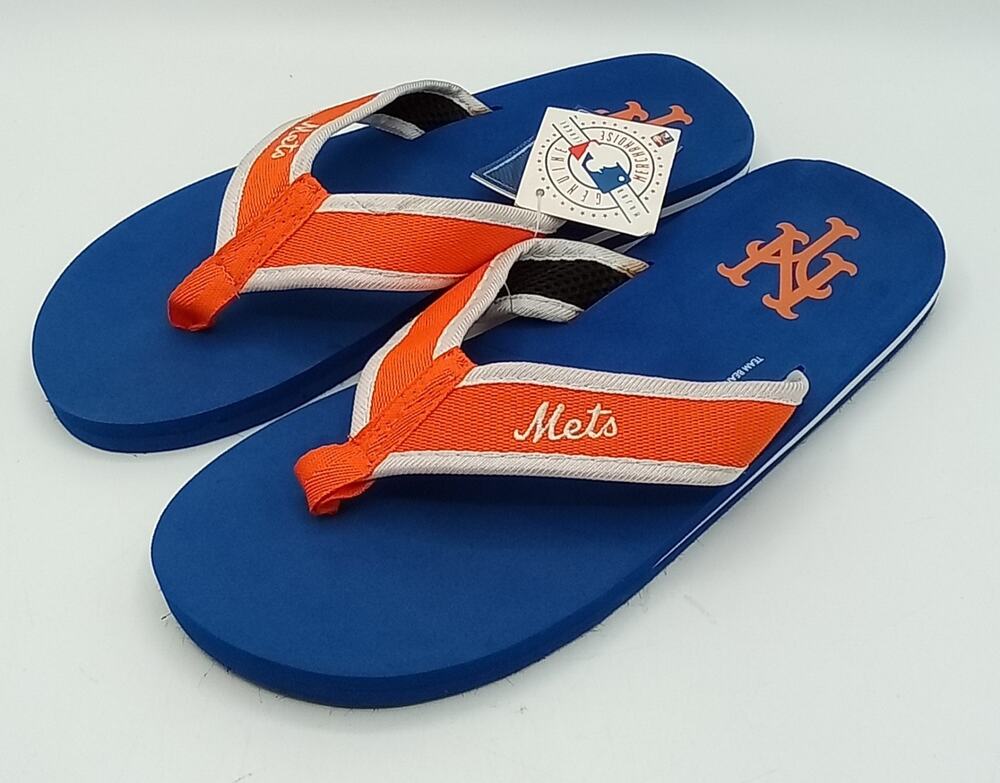 New York Mets MLB Forever Collectibles Flip-Flops Men's M (8-9)